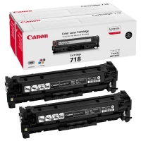 Canon 718 BK toner zwart dubbelpak (origineel) 2662B005 070752