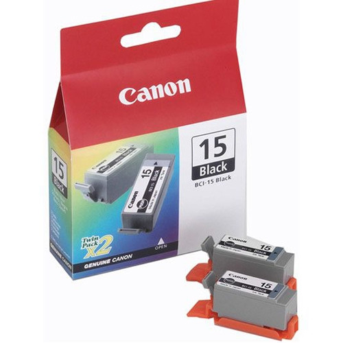 Canon BCI-15BK duopack zwart (origineel) 8190A002 014040 - 1