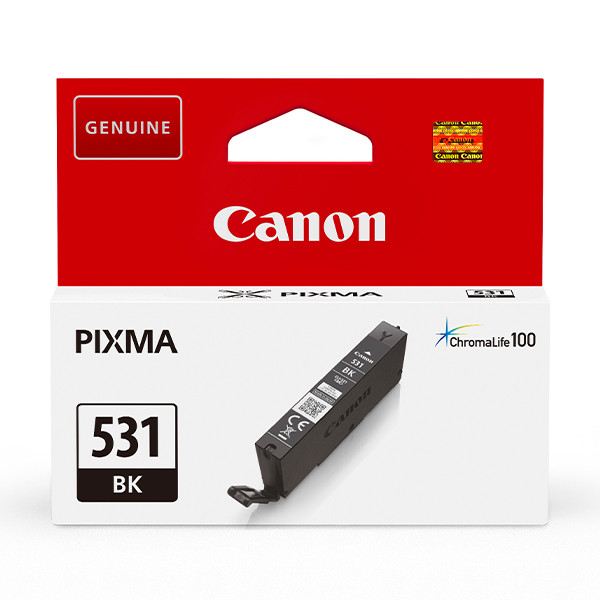 Canon CLI-531BK zwarte inktcartridge (origineel) 6118C001 017644 - 1