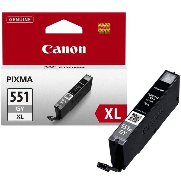 Canon CLI-551GY XL inktcartridge grijs hoge capaciteit (origineel) 6447B001 901446 - 1