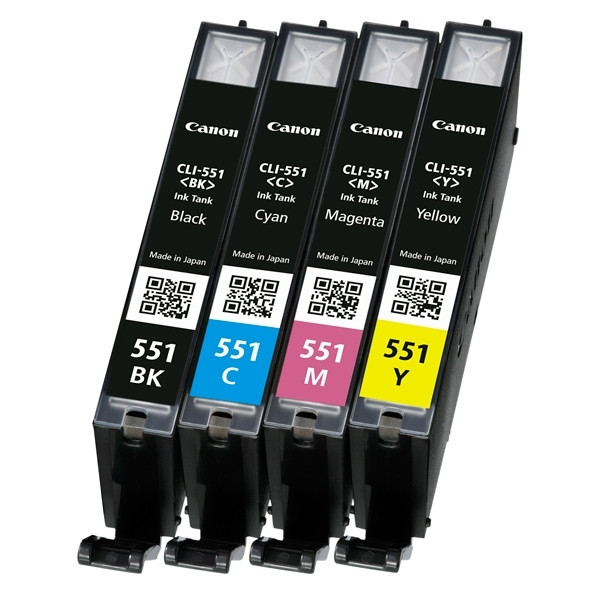 Canon CLI-551 multipack BK/C/M/Y (origineel) 6508B006 6509B009.6509B008 6509B015 6509B016 018844 - 1