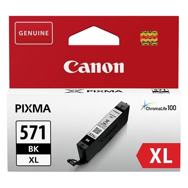 Canon CLI-571BK XL inktcartridge zwart hoge capaciteit (origineel) 0331C001AA 902744 - 1