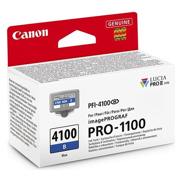 Canon PFI-4100B inktcartridge blauw (origineel) 6786C001 083748 - 1