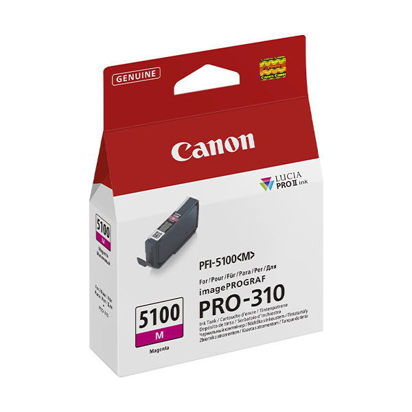 Canon PFI-5100M inktcartridge magenta (origineel) 6954C001 083784 - 1