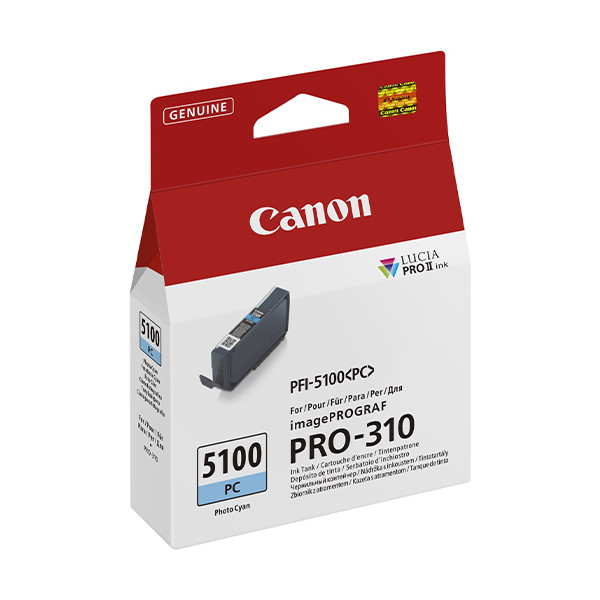 Canon PFI-5100PC inktcartridge foto cyaan (origineel) 6956C001 083788 - 1