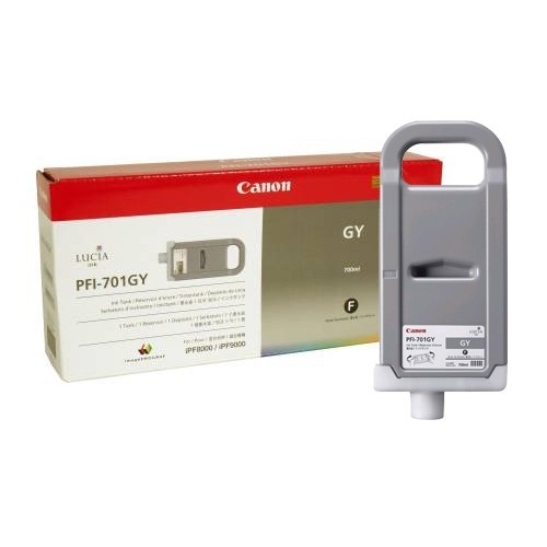 Canon PFI-701GY inktcartridge grijs (origineel) 0909B001 018324 - 1