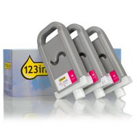 Canon PFI-703M 3-pack magenta hoge capaciteit (123inkt huismerk) 2965B003C 132098