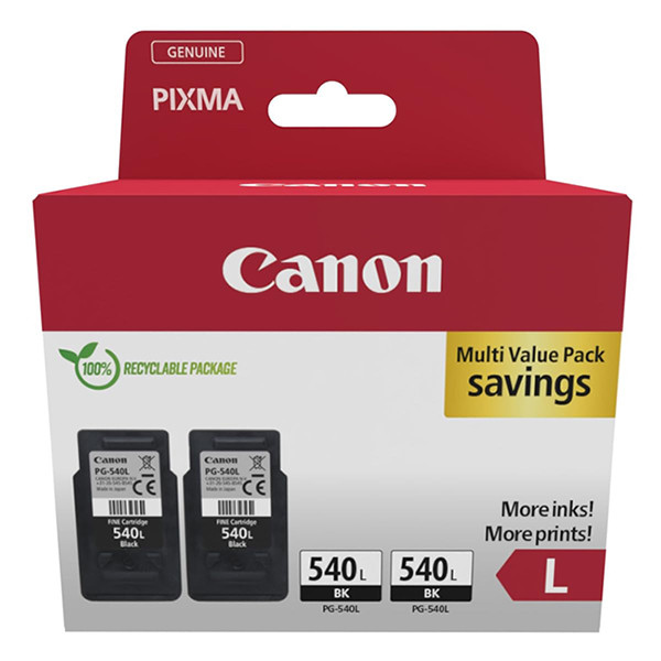 Canon PG-540L duopack cartridge zwart (origineel) 5224B020 132300 - 1