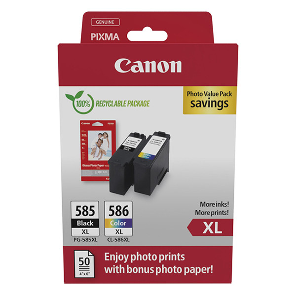 Canon PG-585XL / CL-586XL photo value pack (origineel) 6204C005 017678 - 1