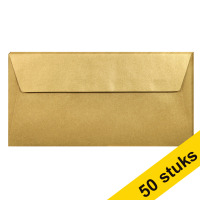 Aanbieding: 10x Clairefontaine gekleurde enveloppen goud EA5/6 120 g/m² (5 stuks)