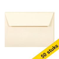 Aanbieding: 10x Clairefontaine gekleurde enveloppen ivoor C6 120 g/m² (5 stuks)