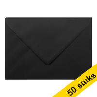 Aanbieding: 10x Clairefontaine gekleurde enveloppen zwart C5 120 g/m² (5 stuks)