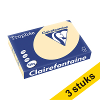 Aanbieding: 3x Clairefontaine gekleurd papier gems 120 g/m² A4 (250 vellen)