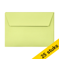 Aanbieding: 5x Clairefontaine gekleurde enveloppen bladgroen C6 120 g/m² (5 stuks)