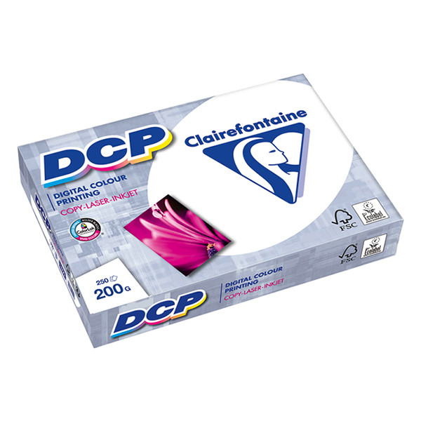 Clairefontaine DCP papier 1 pak van 250 vellen A3 - 200 g/m² 1808C 250501 - 1