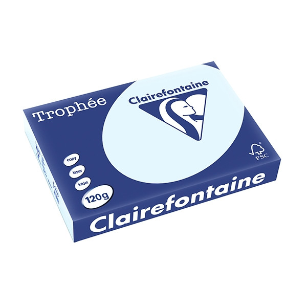 Clairefontaine gekleurd papier azuurblauw 120 g/m² A4 (250 vellen) 1214PC 250077 - 1