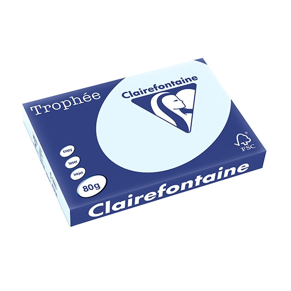 Clairefontaine gekleurd papier azuurblauw 80 g/m² A3 (500 vellen) 1881PC 250113 - 1