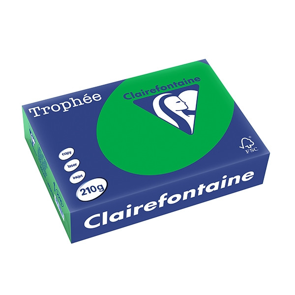Clairefontaine gekleurd papier biljartgroen 210 grams A4 (250 vel) 2215PC 250104 - 1