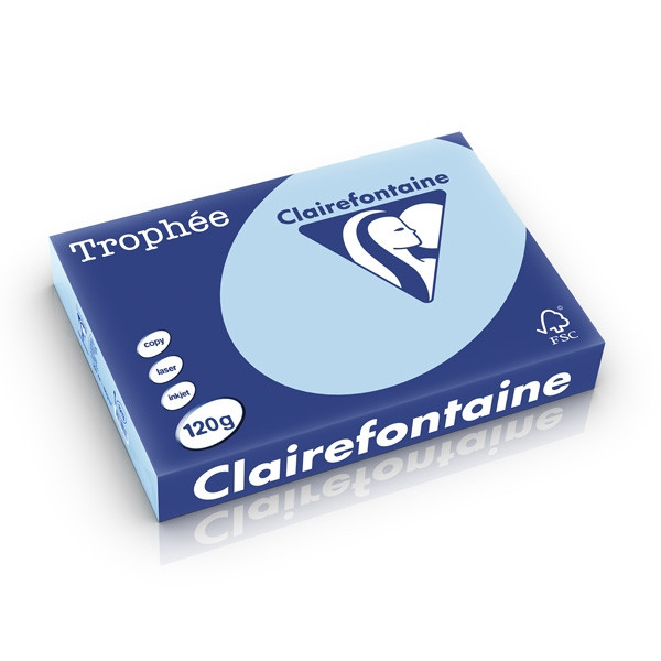 Clairefontaine gekleurd papier blauw 120 g/m² A4 (250 vellen) 1213PC 250205 - 1