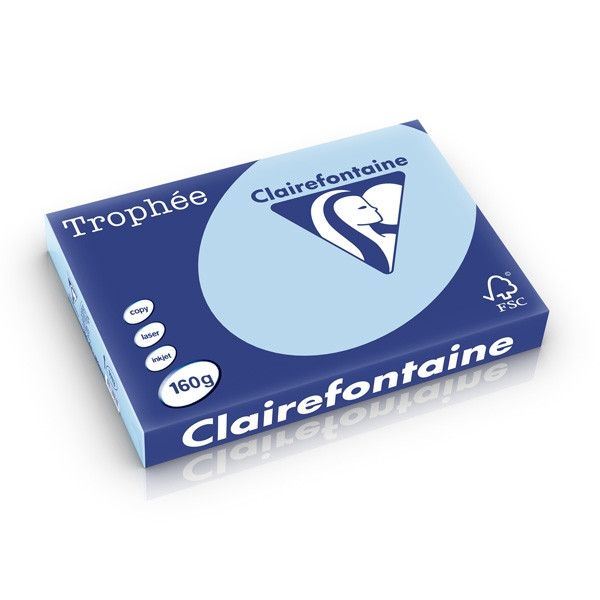 Clairefontaine gekleurd papier blauw 160 g/m² A3 (250 vellen) 1113PC 250278 - 1