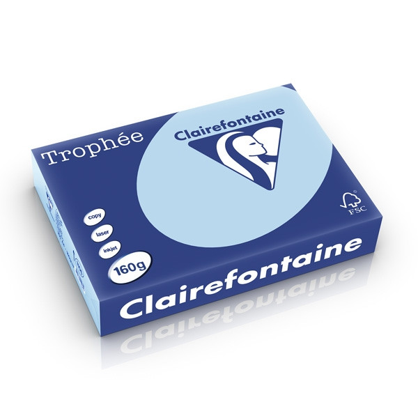 Clairefontaine gekleurd papier blauw 160 g/m² A4 (250 vellen) 1106PC 250248 - 1