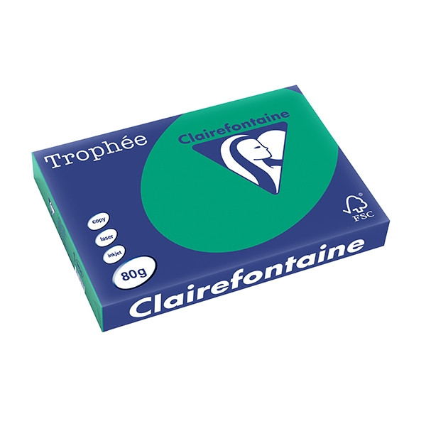 Clairefontaine gekleurd papier dennengroen 80 g/m² A3 (500 vellen) 1896PC 250124 - 1