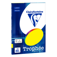 Clairefontaine gekleurd papier fluogeel 80 g/m² A4 (100 vellen) 250014 250014