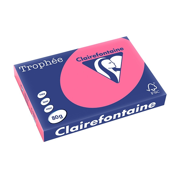 Clairefontaine gekleurd papier fuchsia 80 g/m² A3 (500 vellen) 1898PC 250118 - 1