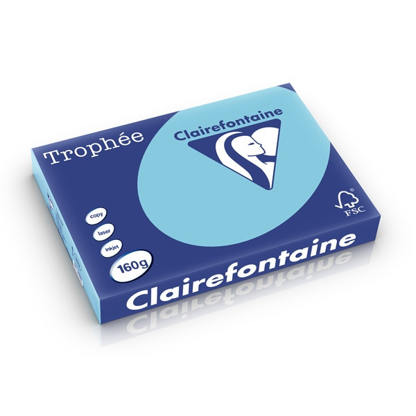 Clairefontaine gekleurd papier helblauw 160 g/m² A3 (250 vellen) 1112PC 250277 - 1