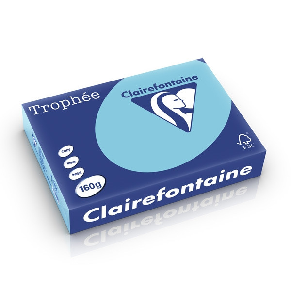 Clairefontaine gekleurd papier helblauw 160 g/m² A4 (250 vellen) 1105PC 250247 - 1