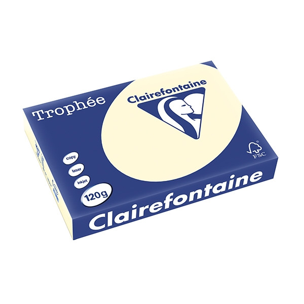 Clairefontaine gekleurd papier ivoor 120 g/m² A4 (250 vellen) 1242PC 250071 - 1
