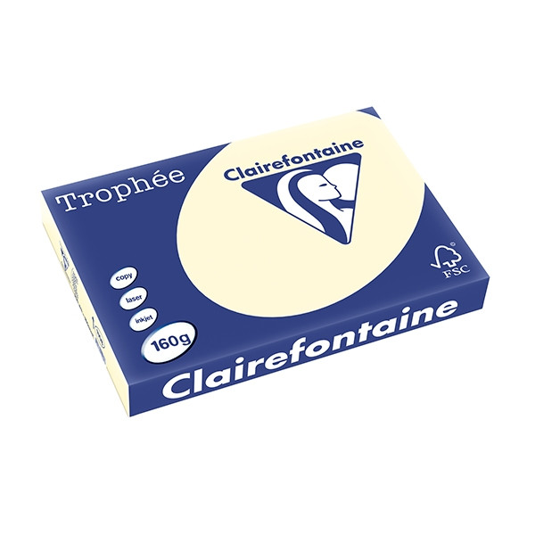 Clairefontaine gekleurd papier ivoor 160 g/m² A3 (250 vellen) 1108PC 250144 - 1