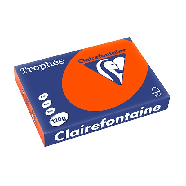 Clairefontaine gekleurd papier kardinaalrood 120 g/m² A4 (250 vellen) 1217PC 250080 - 1