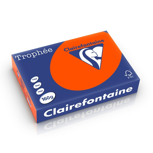 Clairefontaine gekleurd papier kardinaalrood 160 g/m² A4 (250 vellen) 1021PC 250255 - 1