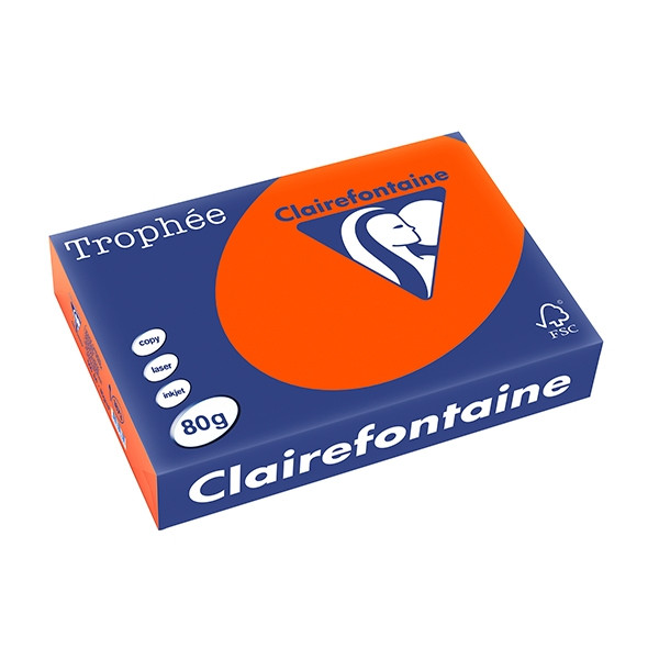 Clairefontaine gekleurd papier kardinaalrood 80 g/m² A4 (500 vellen) 1873PC 250055 - 1