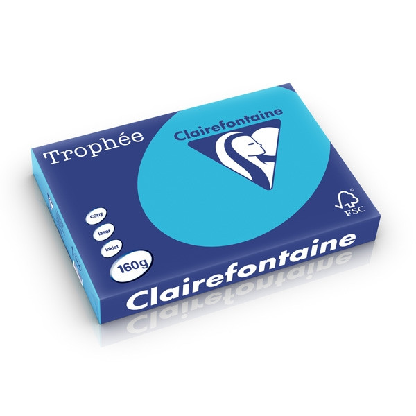 Clairefontaine gekleurd papier koningsblauw 160 g/m² A3 (250 vellen) 1144PC 250283 - 1