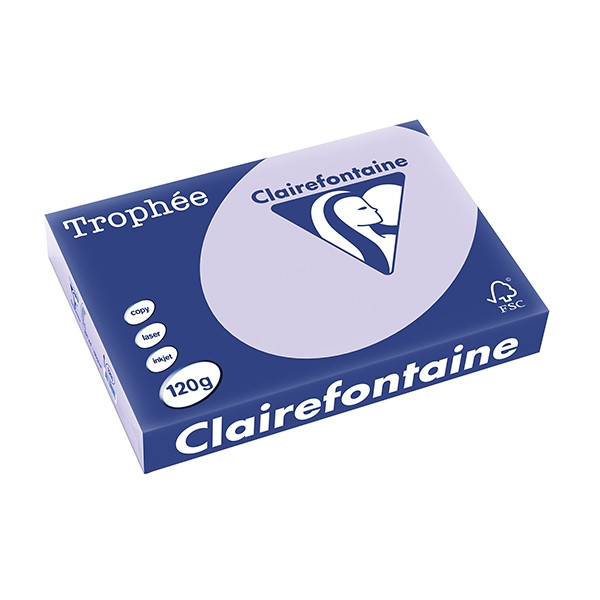 Clairefontaine gekleurd papier lila 120 g/m² A4 (250 vellen) 1211PC 250076 - 1