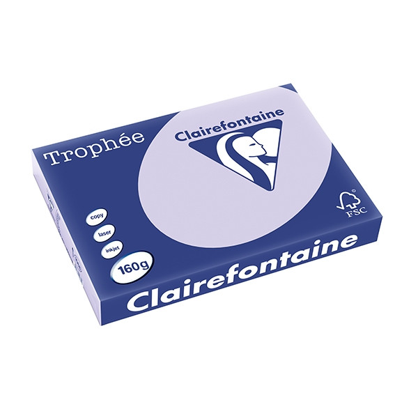 Clairefontaine gekleurd papier lila 160 g/m² A3 (250 vellen) 1068PC 250149 - 1