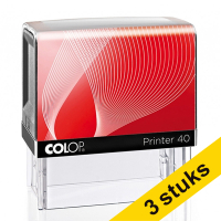 Colop Aanbieding: 3x Colop Printer 40 tekststempel personaliseerbaar  229199