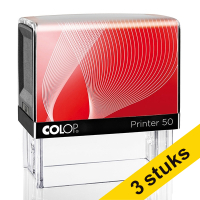 Aanbieding: 3x Colop Printer 50 tekststempel personaliseerbaar