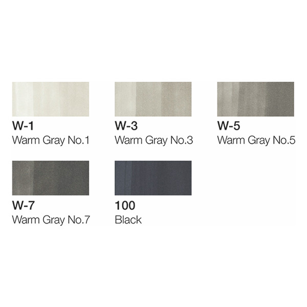 Copic Ciao markerset Warm Grey Tones (6 stuks) 22075565 311015 - 3