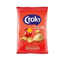 Croky Naturel chips 40 gram (20 stuks)