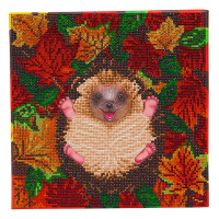 Crystal Art diamond painting kit Autumn Hedgehog 30 x 30 cm CAK-A146M 400946