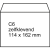 Dienst envelop wit 114 x 162 mm - C6 zelfklevend (25 stuks)