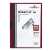 Durable Duraclip klemmap donkerrood A4 voor 30 vellen