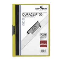 Durable Duraclip klemmap groen A4 voor 30 vel 220005 310044