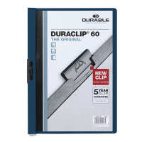 Durable Duraclip klemmap nachtblauw A4 voor 60 vellen 220928 310146