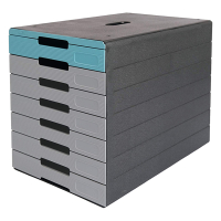 Durable Idealbox Pro ladeblok blauw (7 laden) 776306 310253