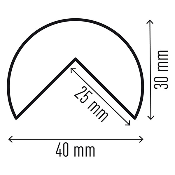 Durable hoekbeschermingsprofiel C25R 1100130 310256 - 3