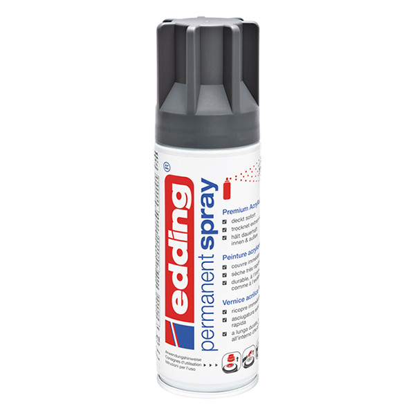 Edding 5200 permanente acrylverf spray mat antraciet (200 ml) 4-5200926 239070 - 1